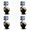 Service Caster 3 Inch Windsor Antique Soft Tread Ball Caster - Corner Mount Bracket, 4PK SCC-GR01S30-DCR-WA-71678-4-CB90-4 - alternate 1